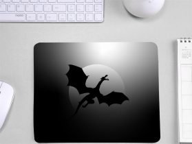 Dragon Silhouette Printed mouse Pad for Gamers