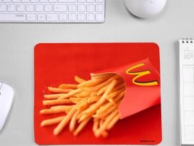 French Fries Printed Mouse Pad For Foodies or Gamers