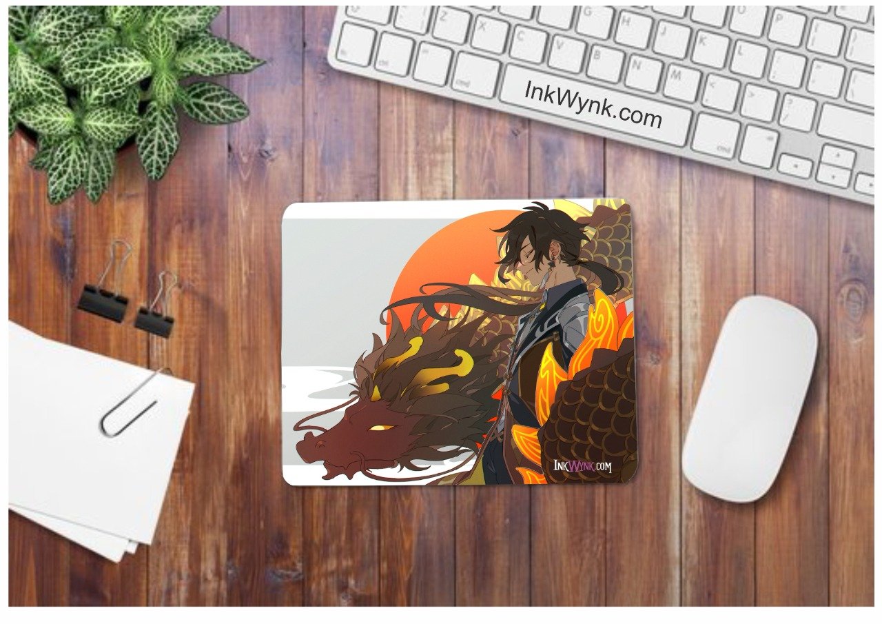 Genshin Game Non Slip Mouse Pad for Office and Home