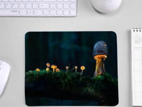 Glowing Mushroom Lightweight Mouse Pad for Office