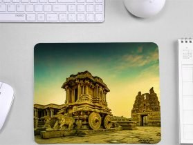 Hampi (The Stone Chariot) Skid Proof Mouse Pad For Laptop