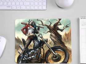 Harley Quinn in Bike Graphic Design Mouse Pad for Gamers