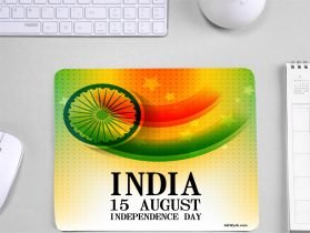 Indian 15th August Printed Mouse Pad for Independence Day