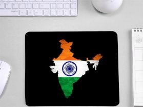 Indian Flag printed Mouse Pad for Independence Day ( Office Use)