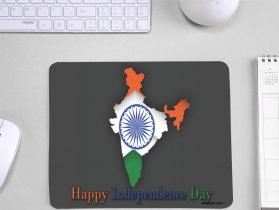 Indian Map Printed Mousepad for Independence Day (Office Mouse Pad)