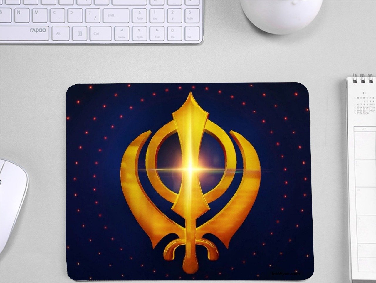 Khanda (Sikh Symbol) Mouse Pad for Home