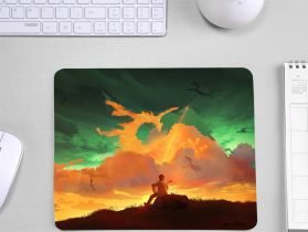 Man Playing Guitar Clipart Mouse Pad for Home