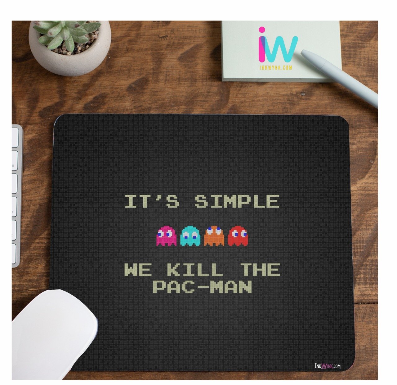 Pac Man Printed Mouse Pad for Gamers