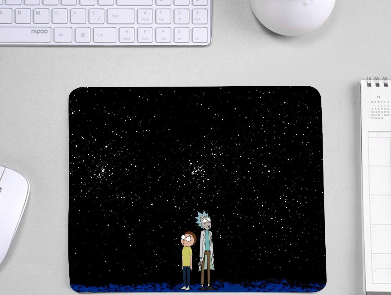 Rick and Morty Rectangular Mouse Pad for Gamer