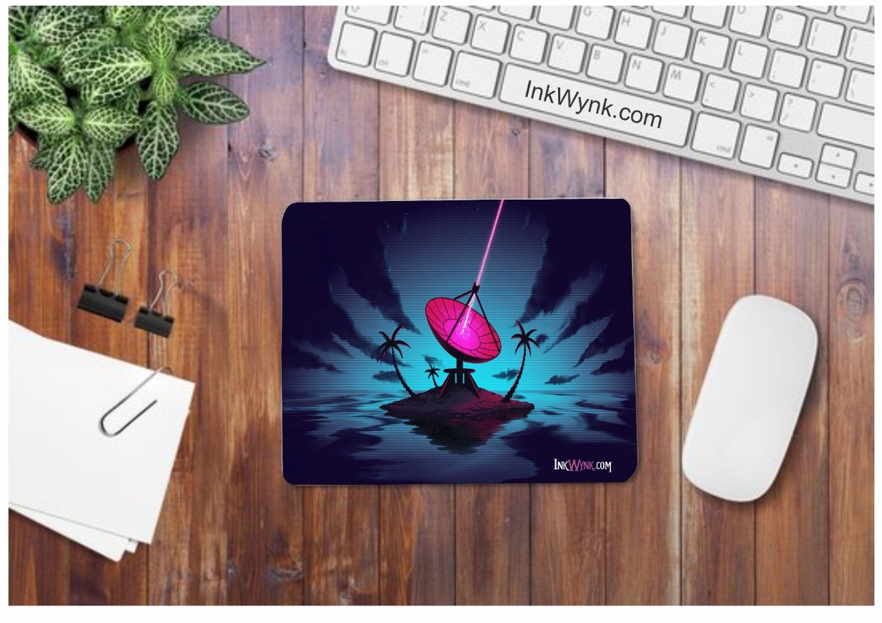 Satellite Ground Station Rubber Grip Mouse Pad