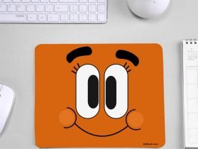 Smiley Face Gaming Mouse Pad Non Slip Base