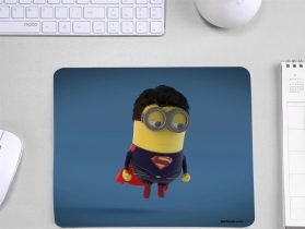 Superman Minion Animated Printed Mouse Pad for Computer