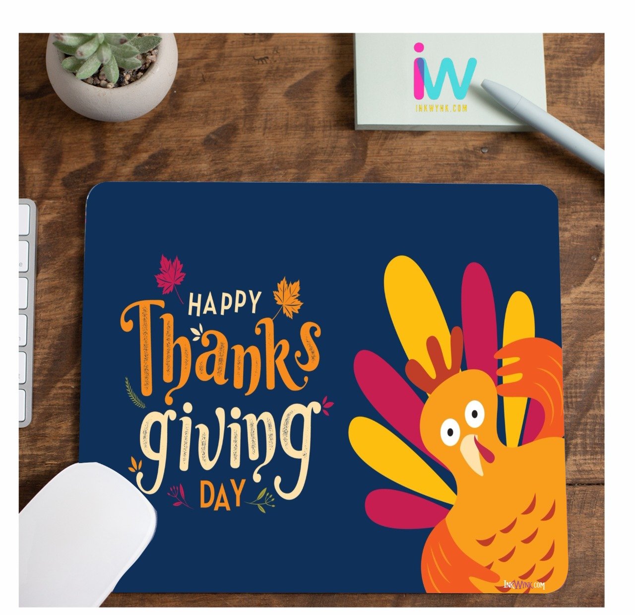 Thanks Giving Day Theme Designer Mouse Pad