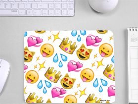 Beautiful Emoji Design Gaming mouse Pad for Girl