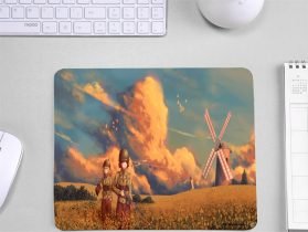 Windmill Will Woman Hunter Printed Mouse Pad for Girls