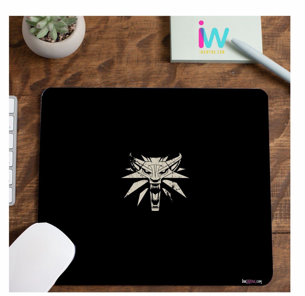 Witcher Logo Printed Mouse Pad for Student