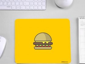 Yummy Burger Printed Mouse Pad For Foody