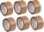 3 Inch Packing Tape 65 Meter Length (Pack of 6, Brown Tape)