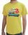 Das Original Printed Half Sleeve Yellow T-shirt for Men
