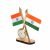 Indian Flag With Watch & Stand for Table