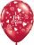 I Love You Printed Balloon (Multicolor, Pack of 5)