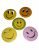 Multicolor Smiley Emoticon Badges Set of 5