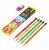 Doms Neon Rubber Tipped Graphite Pencils (Pack of 10 Pencils)