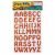 Craft villa Glitter foam alphabets ABCD sheet -Pack Of 10 (single color)
